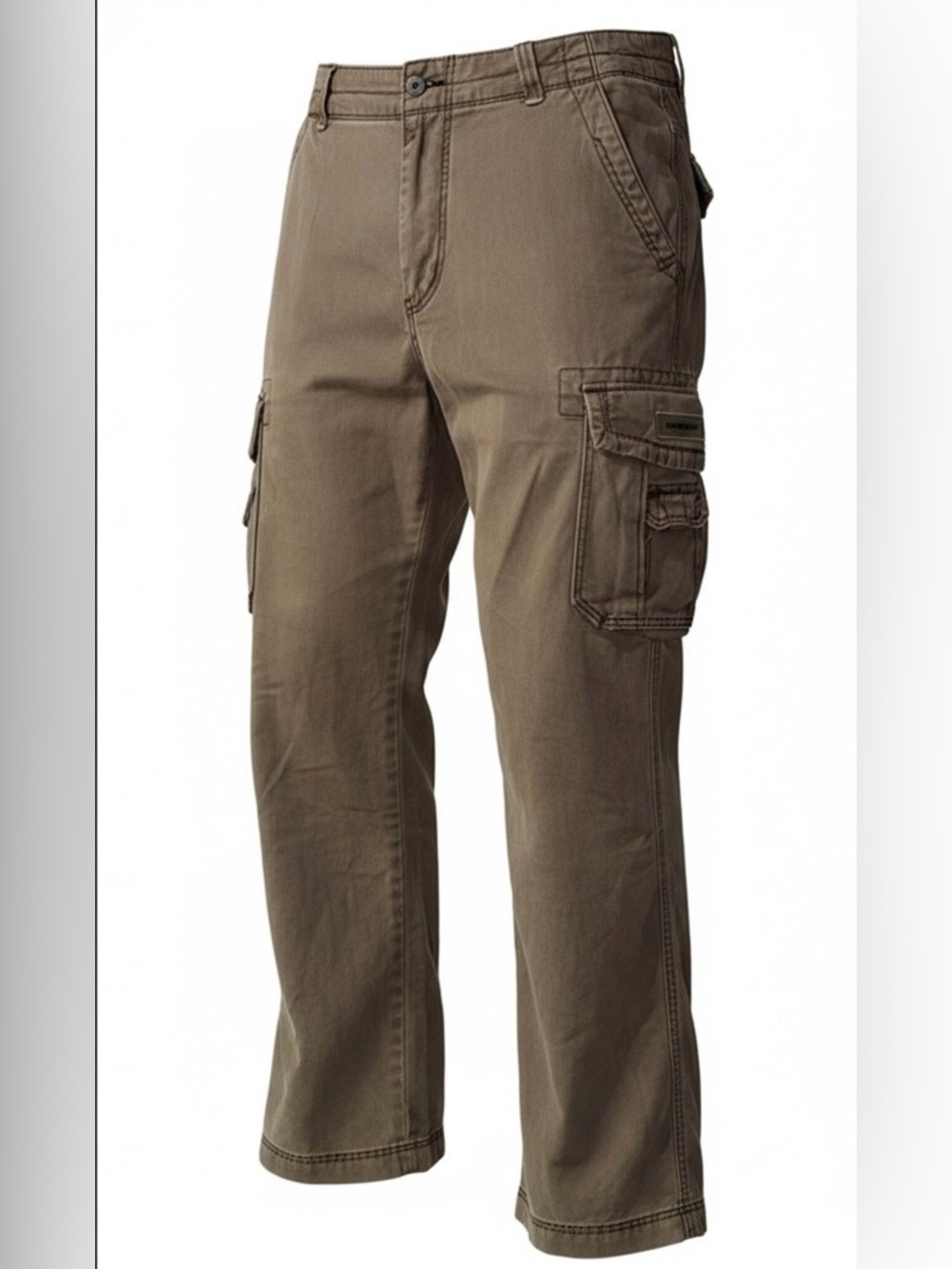 UNIONBAY Men's Cargo Pants in Distressed Brown